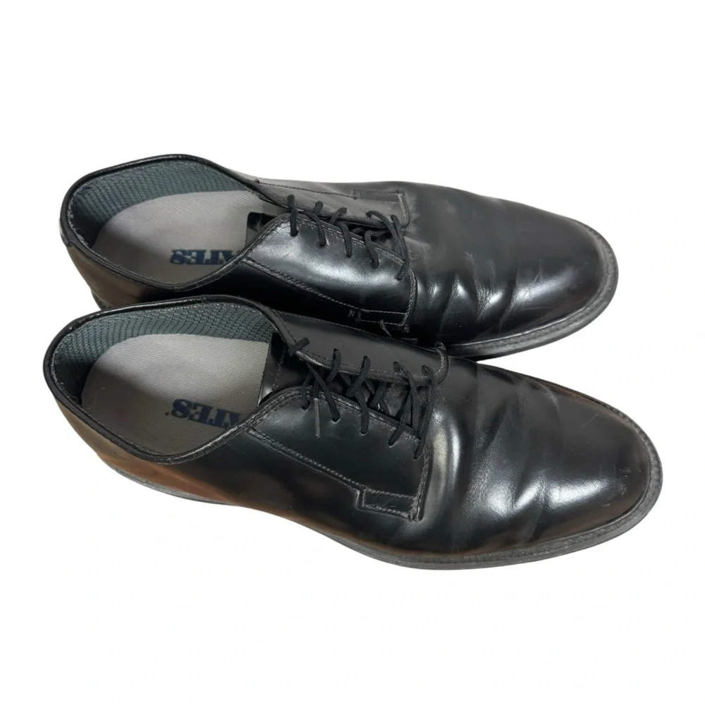 Bates Men's Black Leather Oxford Dress Shoes 10.5 D